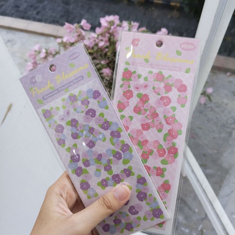 

Romantic Colored Glitter Ribbom Flower Decorative Stickers///Sticker Aesthetic Bunga
