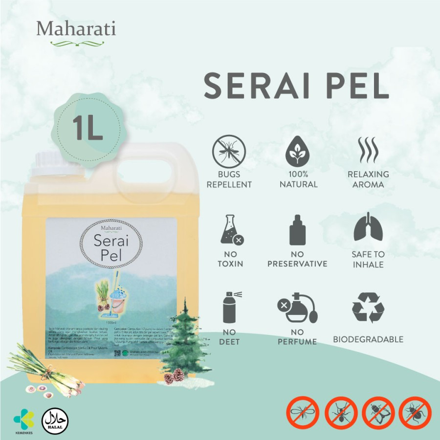 MAHARATI SERAI PEL 500ML Serai Pel Maharati