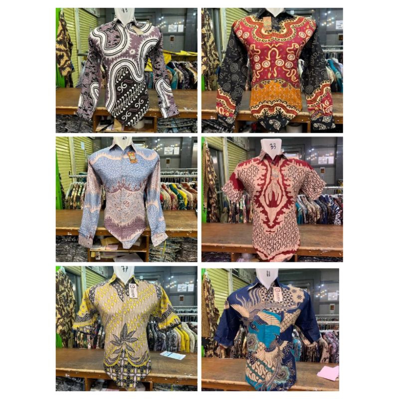 BAJU BATIK KATUN PREMIUM LAPIS FOURING SLIMFIT KEMEJA PANJANG PANGERAN BATIK M L XL XXL XXXL