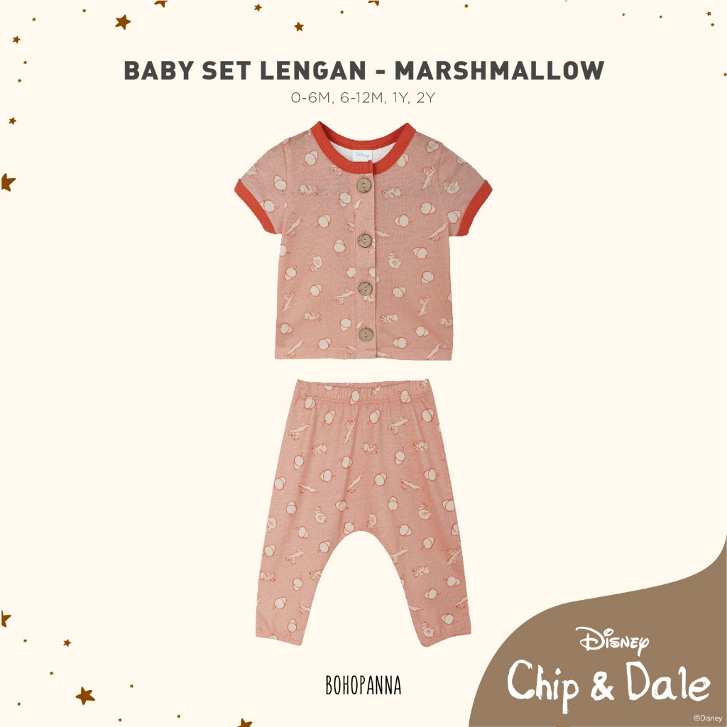 Baju Bayi Setelan Anak BOHOPANNA - BABY LENGAN SET - DISNEY 0 6 12 Bulan 1-2 Tahun