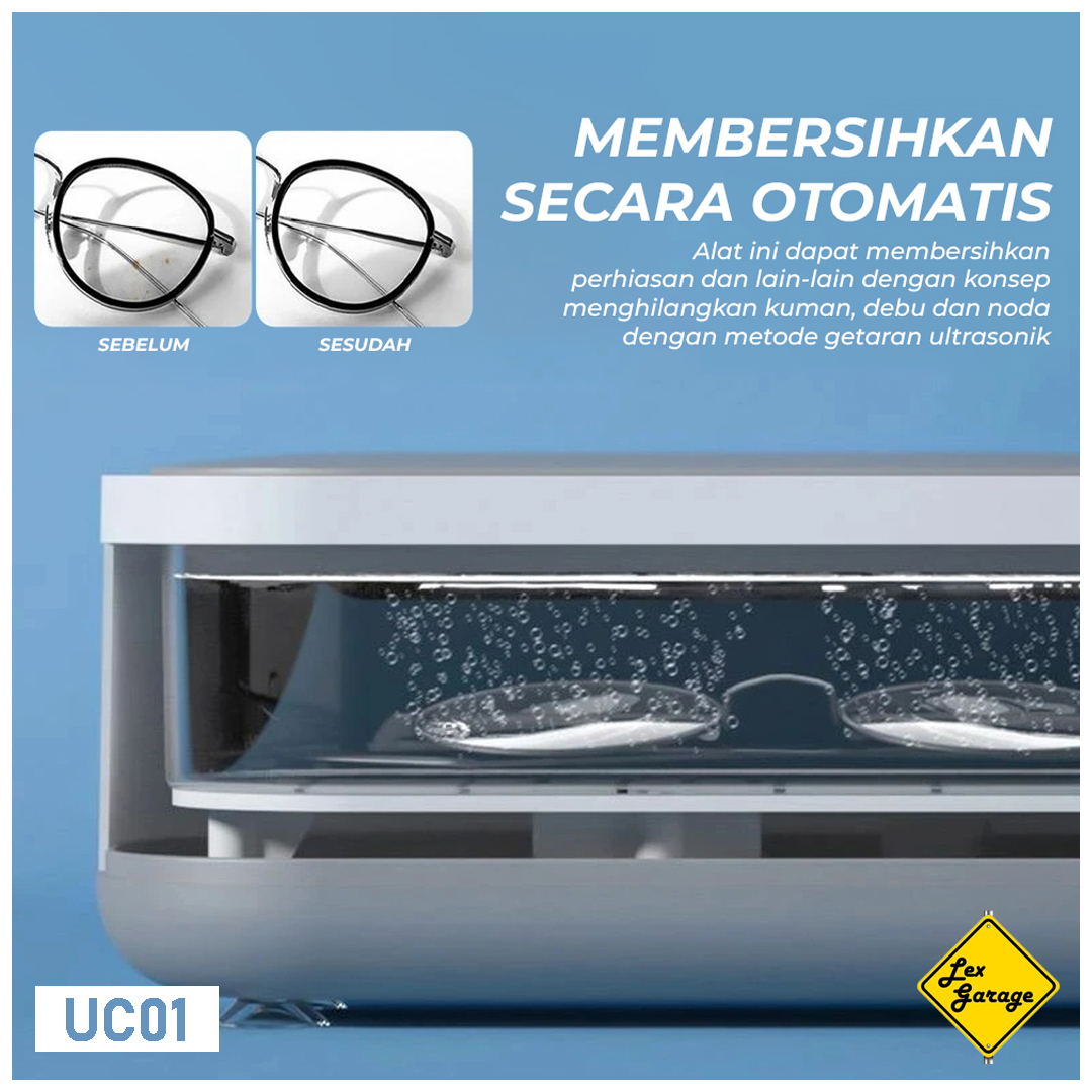 Ultrasonic Cleaner Washer Pembersih Kacamata Perhiasan Ultrasonik