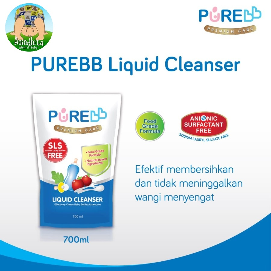 PUREBB Liquid Cleanser Sabun Cuci Botol Bayi Nipple Cleanser Baby Bottle Purebaby