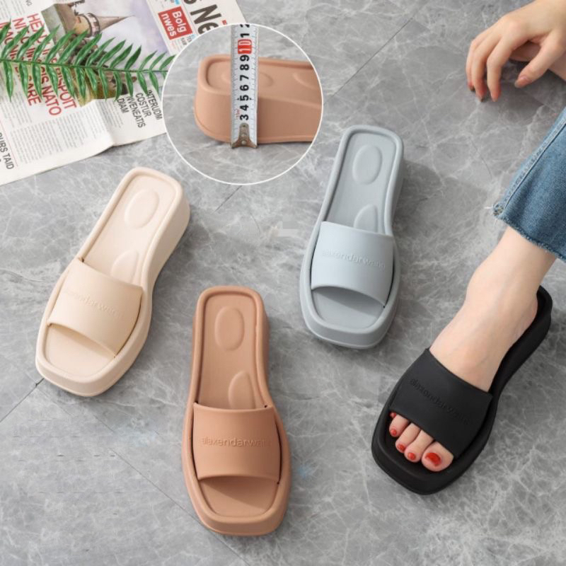 Sandal Selop Wedges Polos Alexander 1228-1A