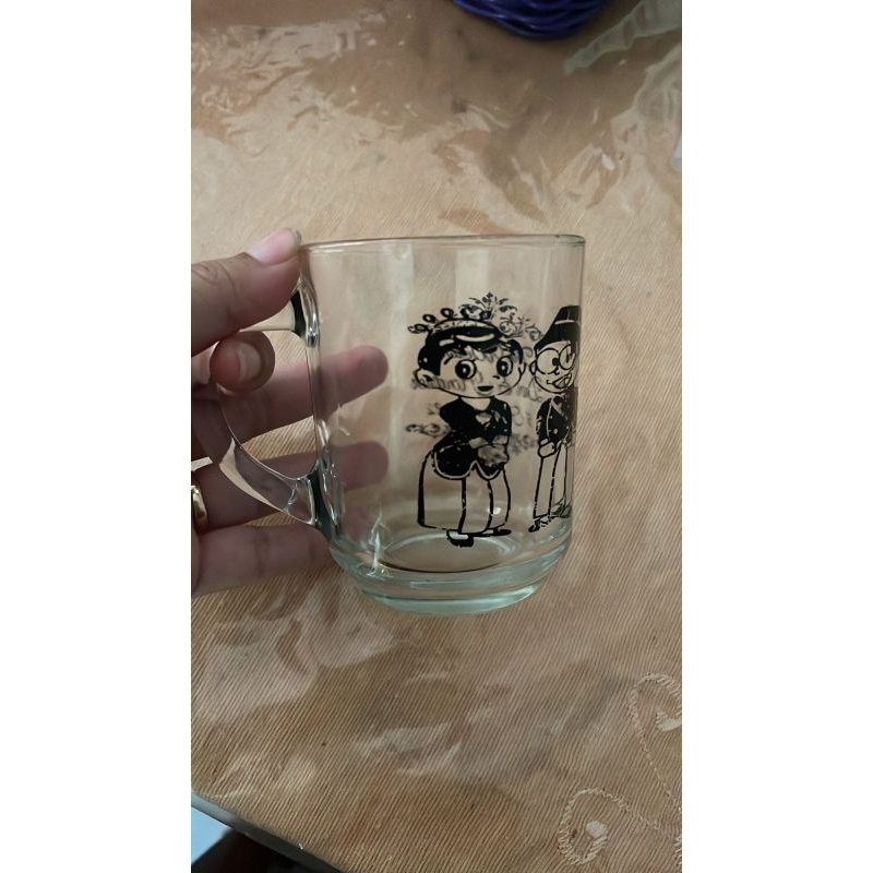 Souvenir Gelas CG, souvenir gelas kopi sablon