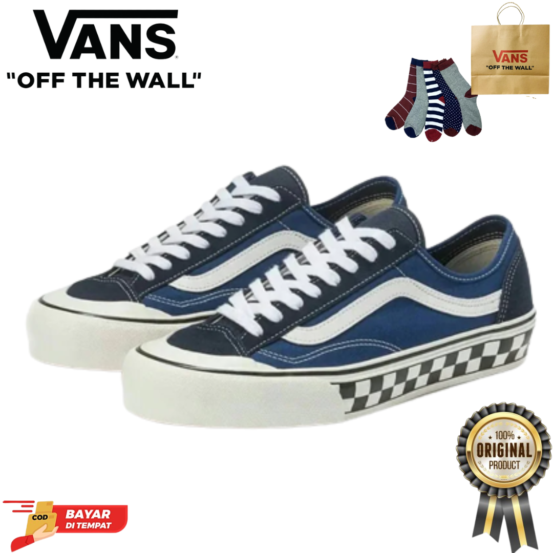 SALE DISKON! V4NS STYLE 36 DECON CHECKER TRUE BLUE 100% ORIGINAL BNIB