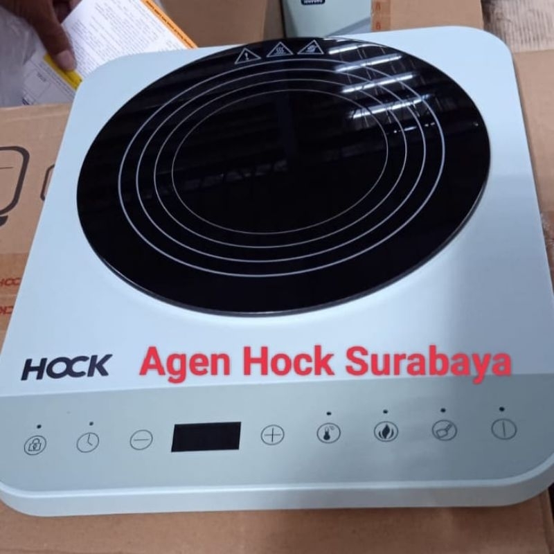 Hock Kompor Induksi Portable HI-101 - Touch Control, 6 Level Daya, Pink/Green/Black