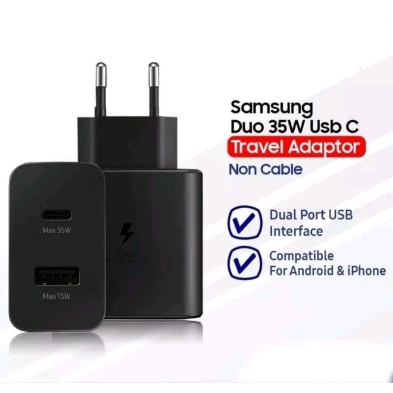 Batok Kepala Charger Samsung 35 Watt &amp; 65 Watt Usb C C to C