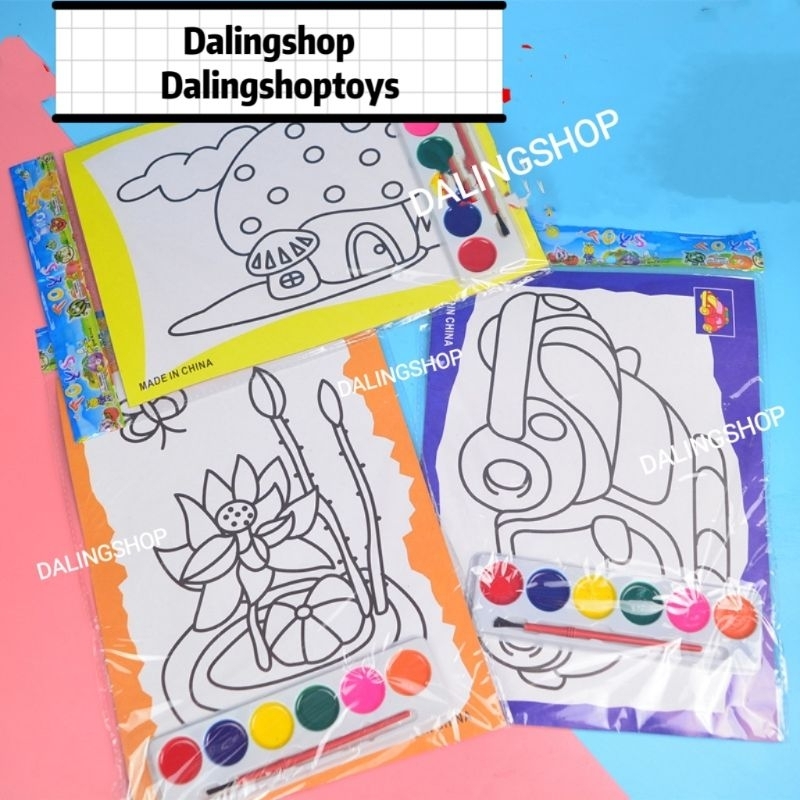 

Dalingshop Mainan Edukasi Anak Mewarnai Cat Air Jumbo uk. 25,8x19cm / No Request Isi sudah di Campur