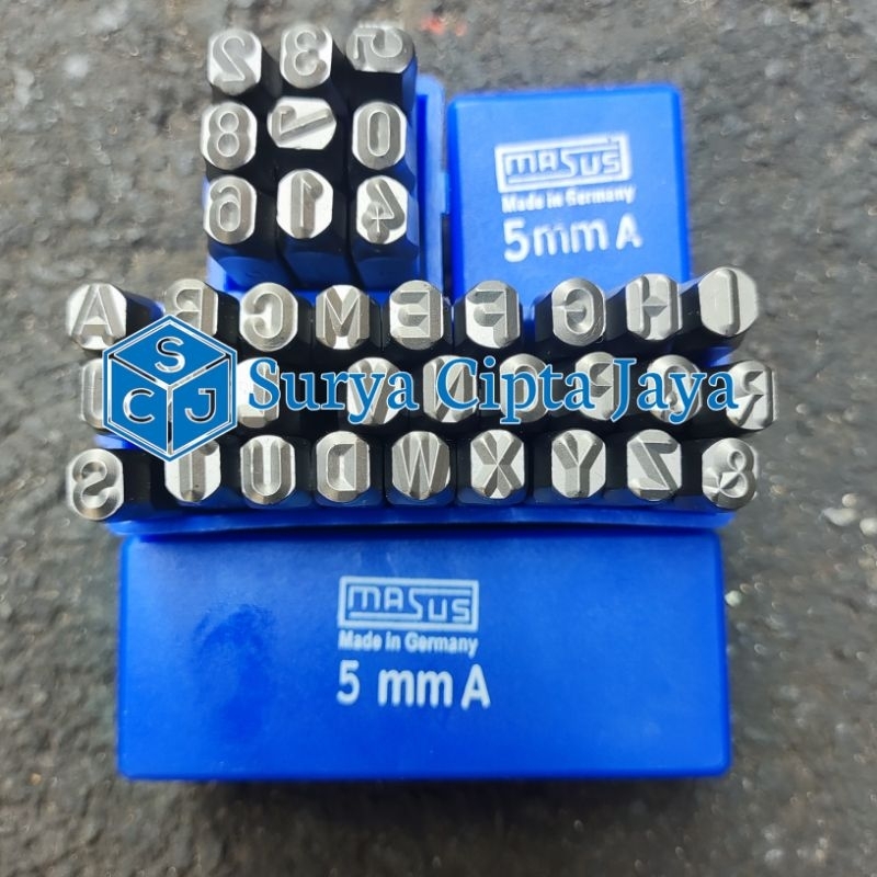 

Alat ketok huruf dan angka MASUS GERMANY stamp punch letter & number