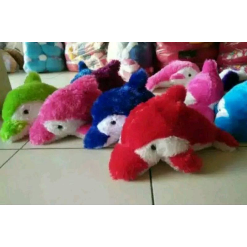 Boneka dholpin Boneka lumba lumba ukuran 35cm boneka ikan bulu lasfur lembut mainan anak murah