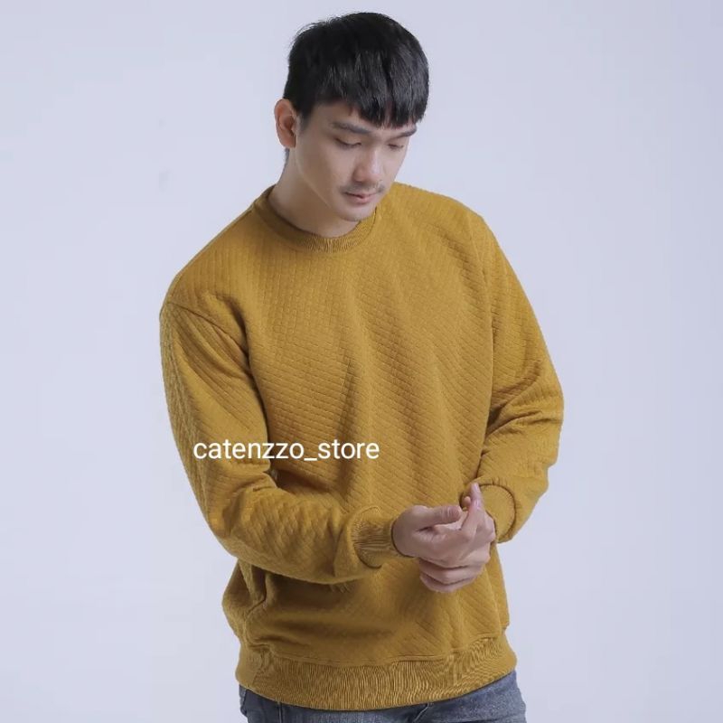 SWEATER COMFY crewneck basic polos | comfy crewneck | jaket pria knitt