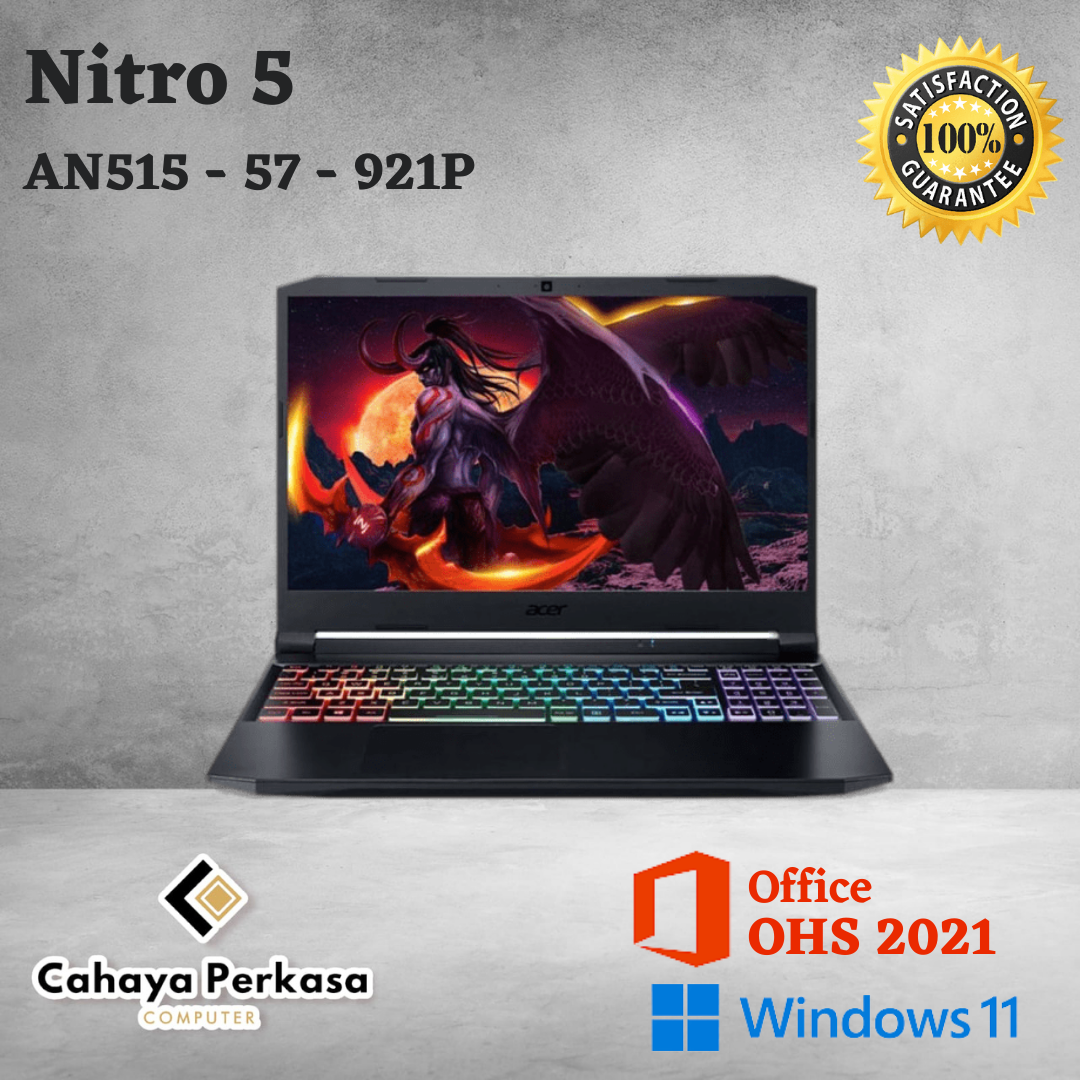 ACER NITRO 5 AN515 57 921P GeForce RTX™3060 i9 11900H 16GB 512GB W11