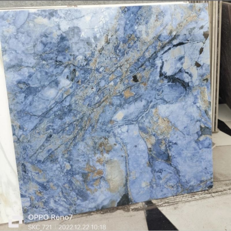 Granit motif marmer biru 60x60 SUNPOWER 66323 glossy
