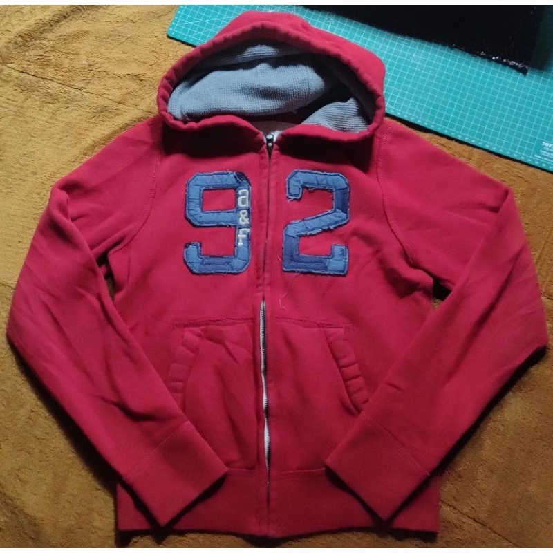 Zipper Hoodie Abercrombie Second Bekas Pakai