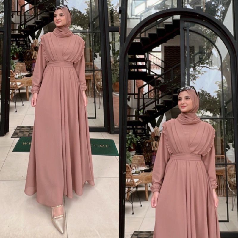 Layla dress wanita baju kondangan gamis remaja