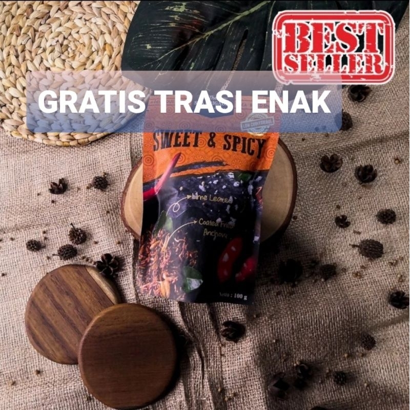

SAMBAL GORENG TERI POUCH 100gram GRATIS terasi khas Cirebon