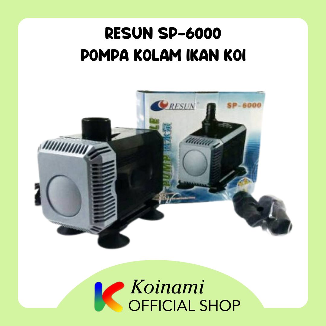 RESUN SP- 6000 / pompa kolam ikan koi / sumbersible pump / filter / 40 watt / 2800 liter 2.5 meter