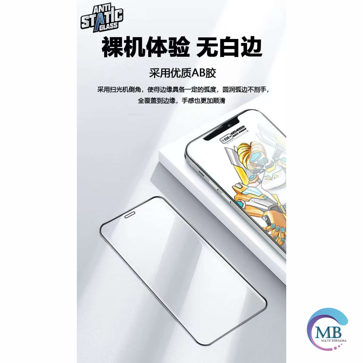 ANTI STATIC ESD TEMPERED GLASS TG ANTI GORES KACA BENING KUALITAS IMPORT JAPAN FOR XIAOMI REDMI A1 2022 7 8 8A 9 9A 9C 9T 10 10C 10A 12C NOTE 7 8 9 10 11 12 PRO 10S 11S POCO C30 C40 C31 F4 X3 X4 PRO MB4958