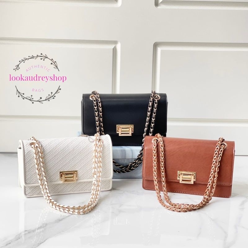 [100% ORIGINAL] CK Chain Handle Shoulder Bag | Tas CK | Tas Wanita | Tas Selempang Wanita | Tas Jinj