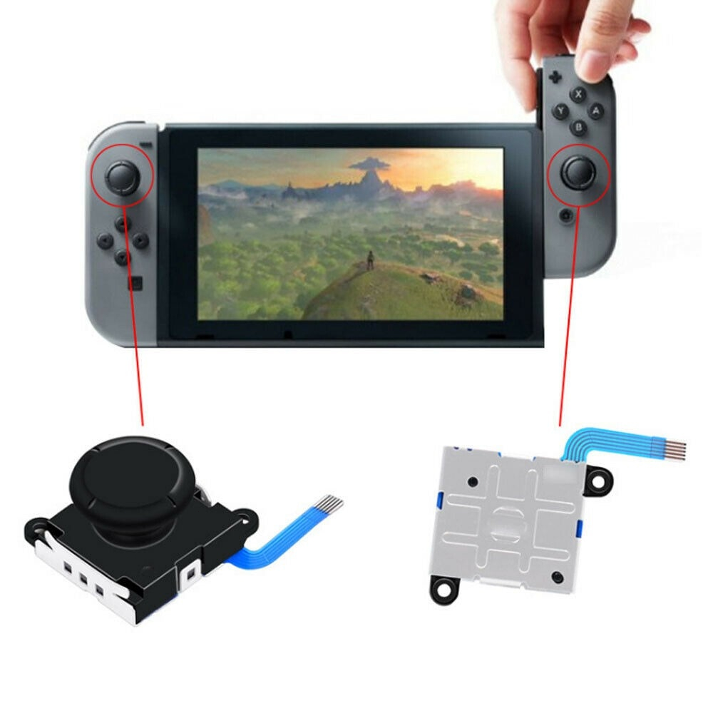 Tombol Analog Joycon Joystick Nintendo Switch Ori Joy Con Hitam