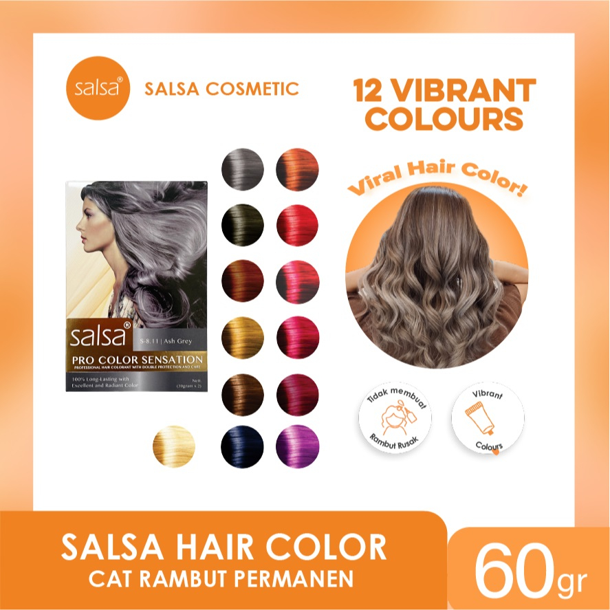 SALSA Pro-Color Sensation Hair Color || Cat Semir Rambut Permanen