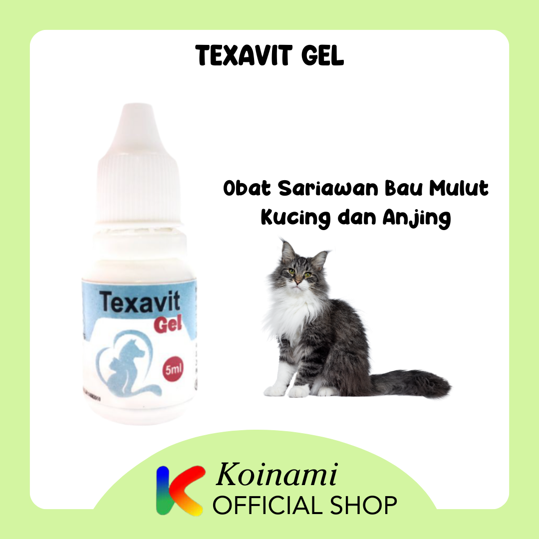 TEXAVIT GEL OBAT SARIWAN BAU MULUT KUCING DAN ANJING / MEYER /BTM