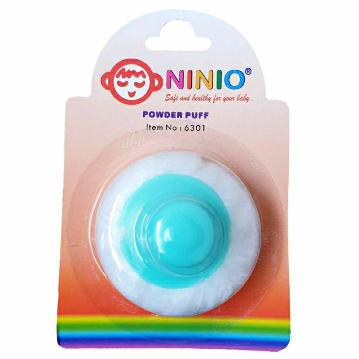 Dodo Spons Bedak Pita - Ninio Tepokan Puff Bedak Handle | Zippy Tepokan Bedak Bayi Lembut Puf Bedak  Bayi