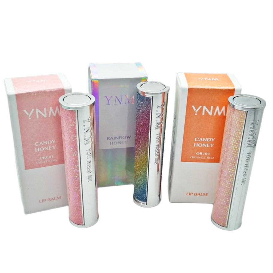 YNM YOU NEED ME LIP BALM KOREA - TERDAFTAR BPOM - YNM RAINBOW HONEY CANDY POP GLOW MELTING BALM