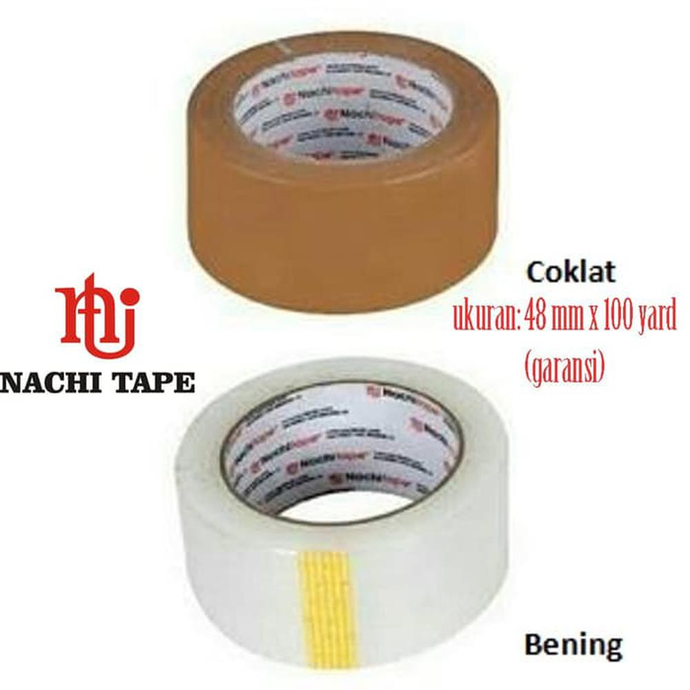 

Lakban Nachi Tape Coklat & Bening