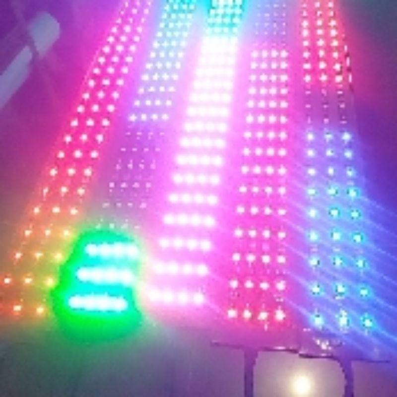 lampu led variasi kaca mobil murah 2 baris black pcb