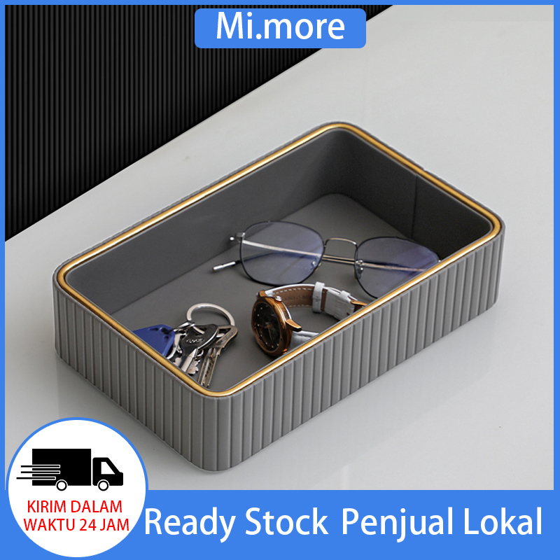 Mi.more Luxury Tray List Gold PU Leather / Kotak Organizer Kulit Mewah