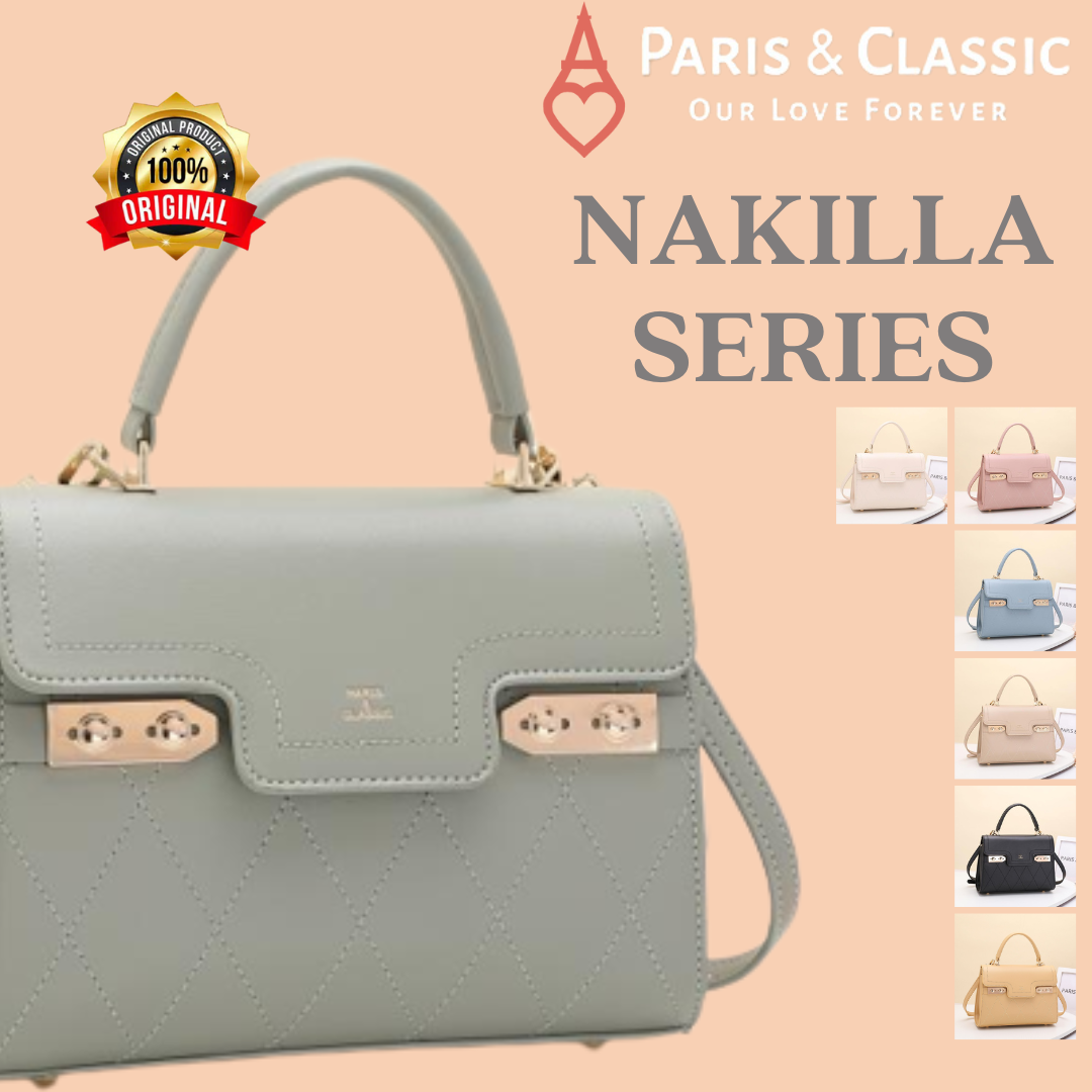 Paris Classic Tas Import Fashion Wanita Tas Original Branded Handbag Top Handle Bag Wanita Tas Selempang Jinjing Wanita [3271]