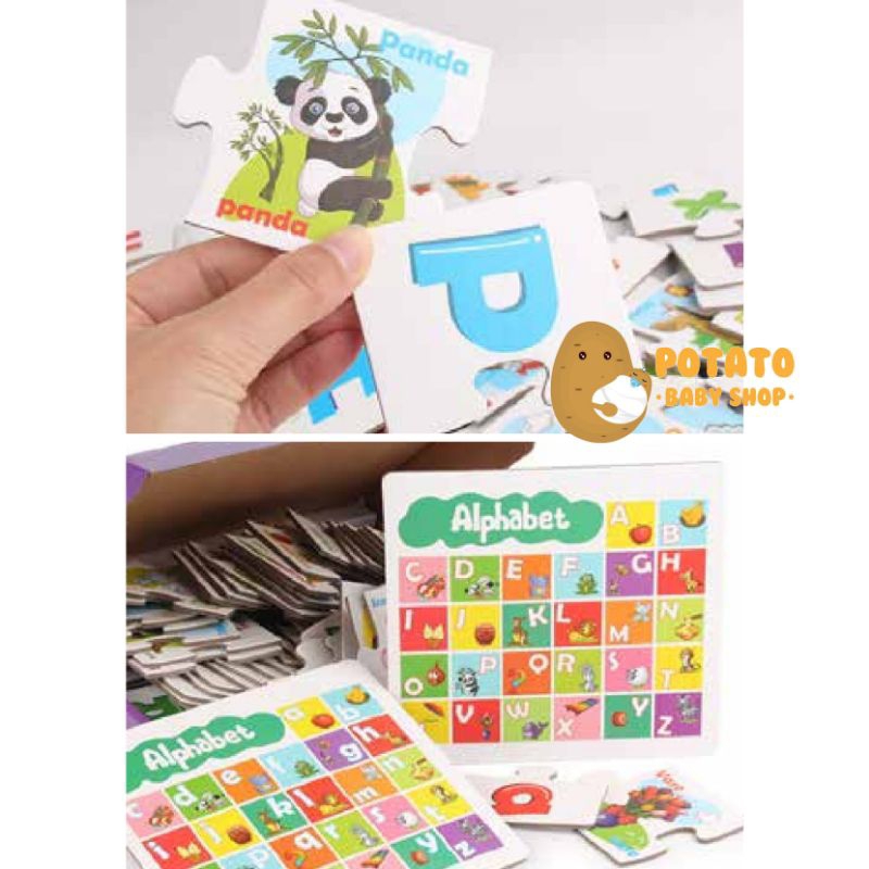 TH MG11 Upper &amp; Lower Case Letter Pairing - Mainan Puzzle Anak