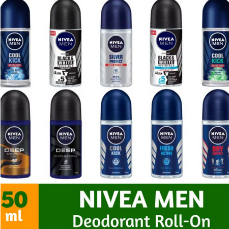 NIVEA Deodorant Roll On MEN 50ml ( setiap pembelian 50rb free 1 pcs roll on )