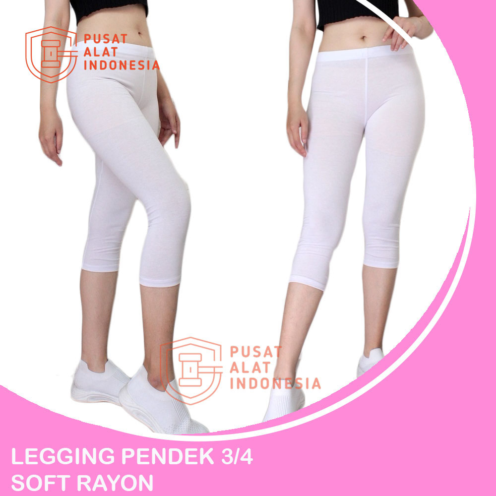 Celana Legging Pendek Polos Wanita Soft Rayon CL05