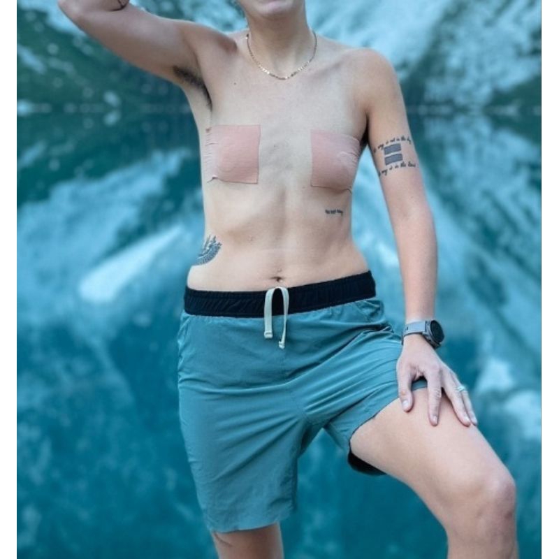 BREAST BINDER - TOMBOY - PLESTER DADA - KINESIO - BRA TAPE - WANITA # bratape