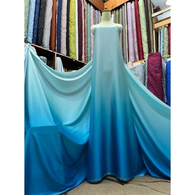 bahan kain Armani gradasi silnk yg terbaru/Armani gradasi/warna gradasi Armani silk