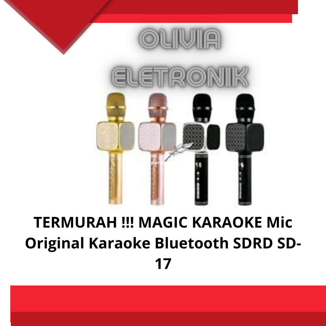 TERMURAH  MAGIC KARAOKE Mic Original Karaoke Bluetooth SDRD SD-17