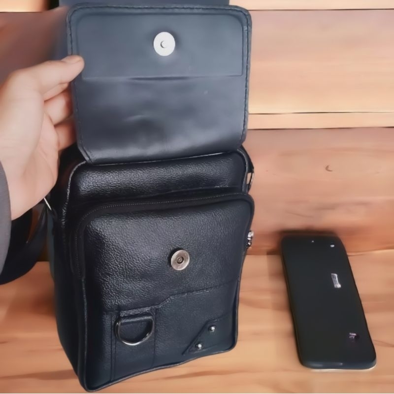 Tas selempang kulit pria terbaru Elegan tahan api