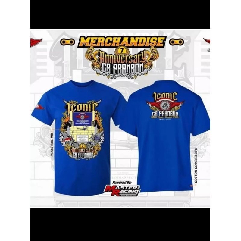 KAOS CB PRAMBON/kaos ICONIC cb Nganjuk/kaos anniversary cb prambon/kaos cb anti tobat /kaos cb Nganj