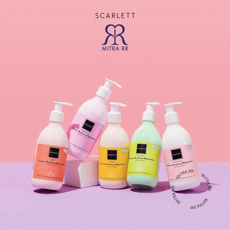 Scarlett Whitening Body Series | Body Lotion | Body Scrub | Shower Scrub by Felicya Angelista