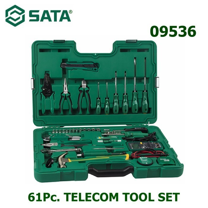 SATA TOOL KIT SET 09536 61Pc Sata TELECOM TOOL SET 61 pcs