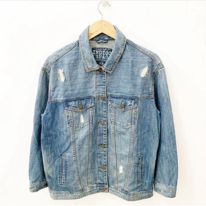 JACKET DENIM INDIGO SPAO