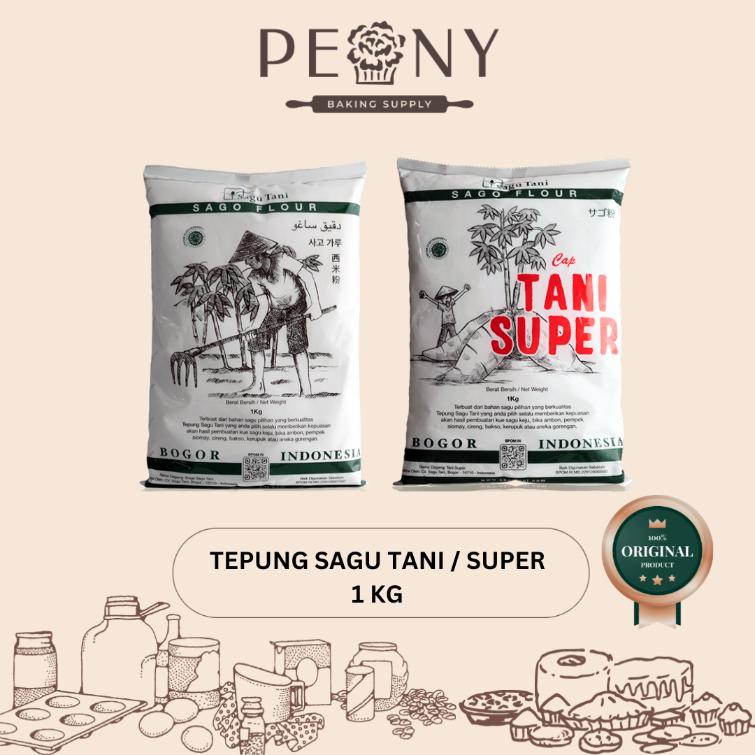 TEPUNG SAGU TANI, SAGU TANI SUPER ASLI 1 KG