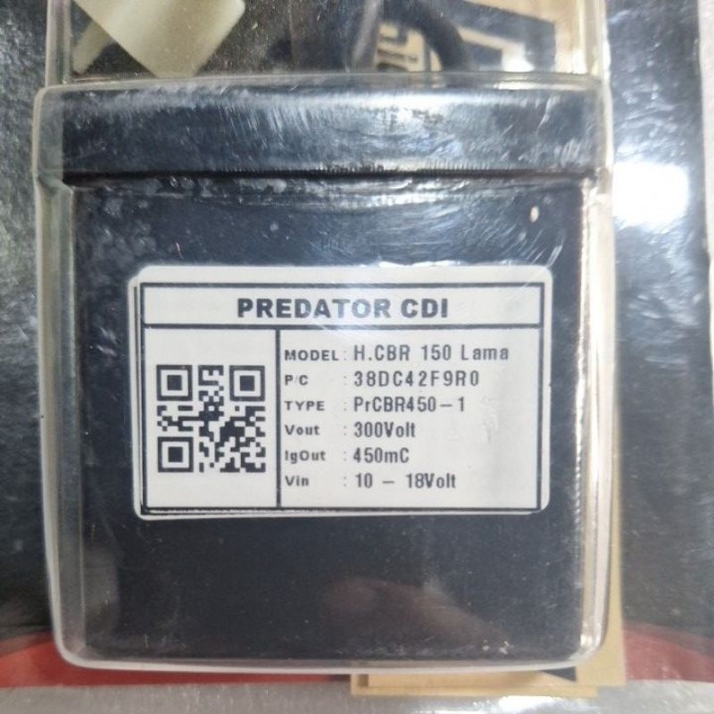 Cdi Predator single map CBR 150 OLD / Cs1 / FXR / satria Hiu