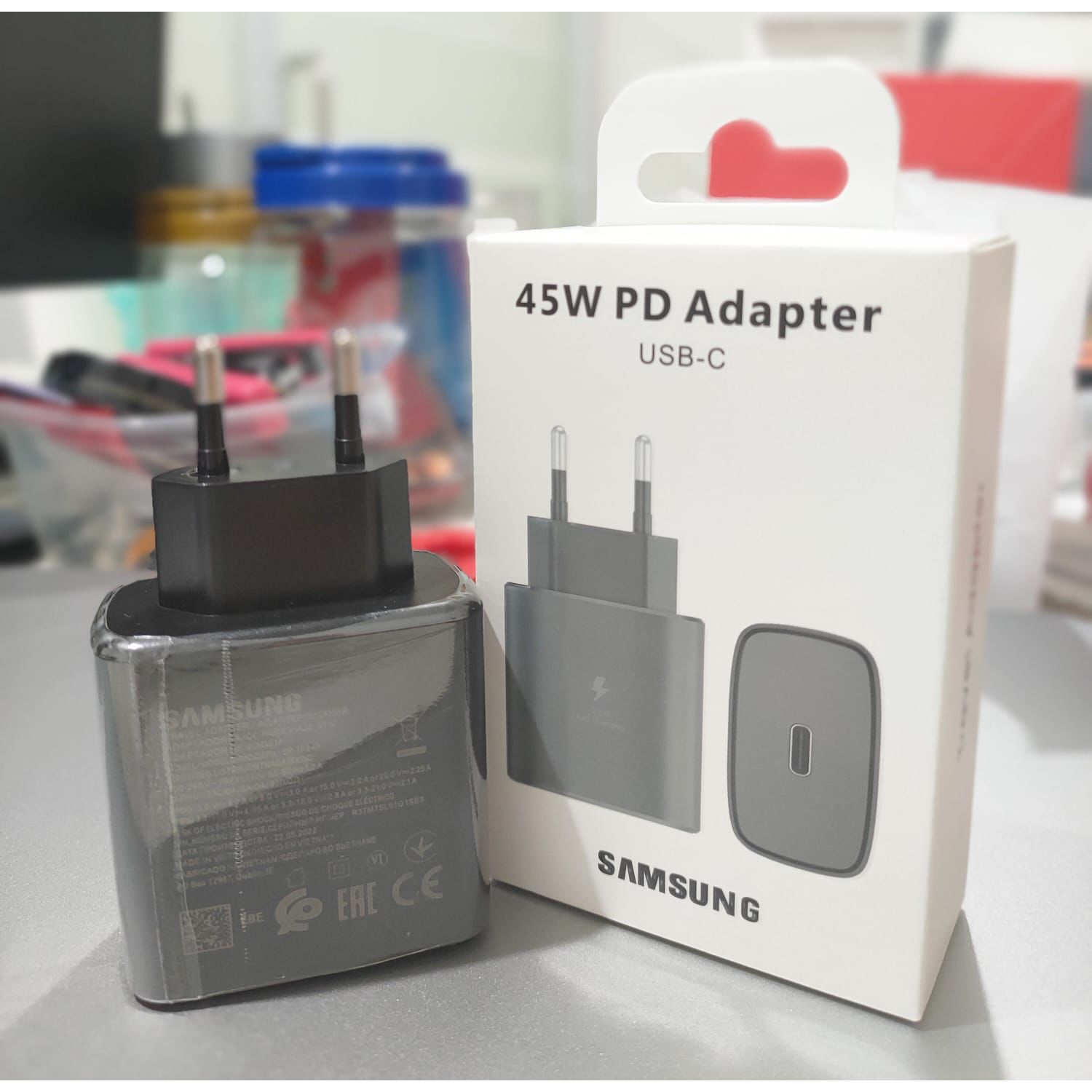 Batok Charger/Travel adaptor Samsungg 25W,45W PD SUPER FAST CHARGIN  Adapter USB C