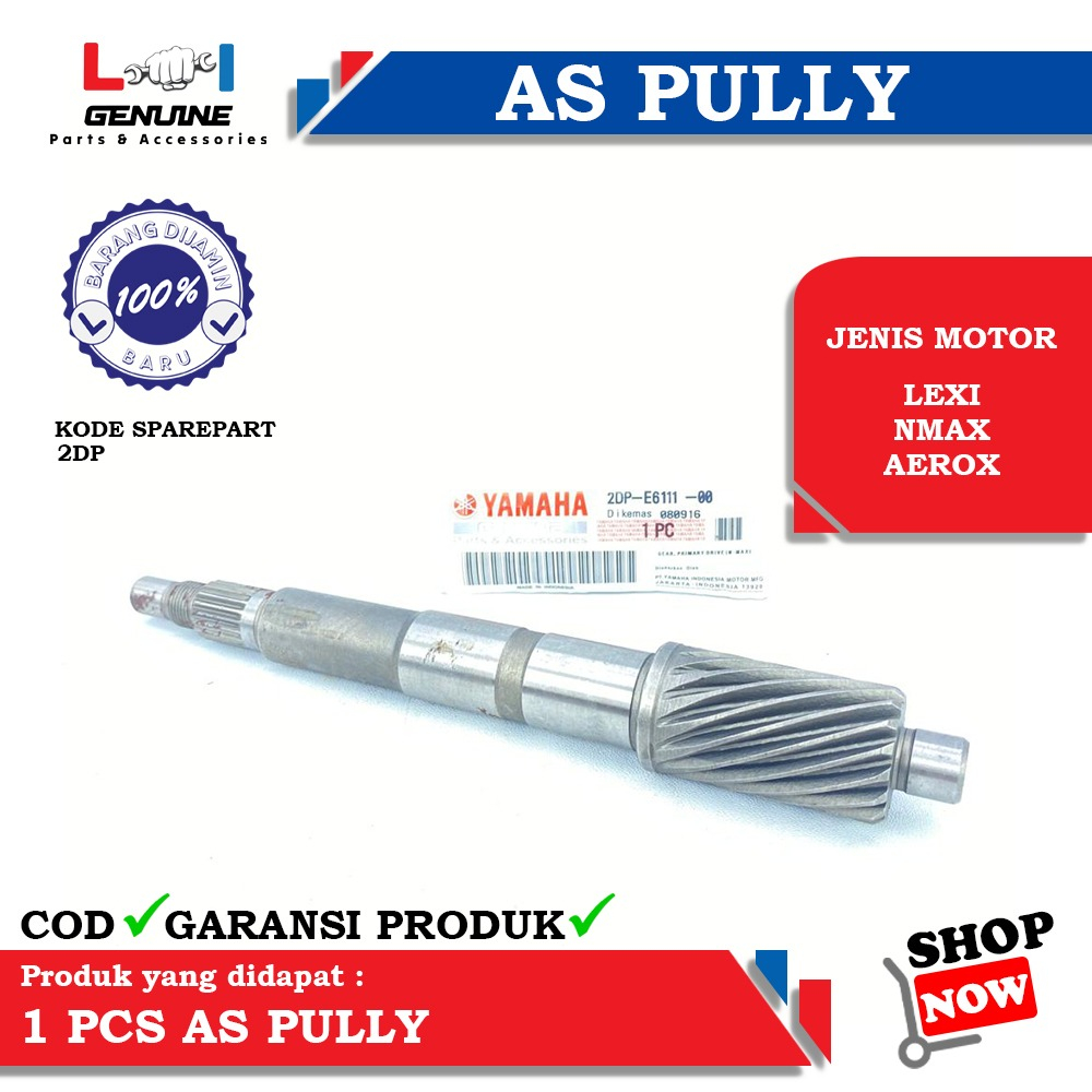 -LOI- AS PULLEY GEAR PULLY NMAX, LEXI, AEROX 2DP