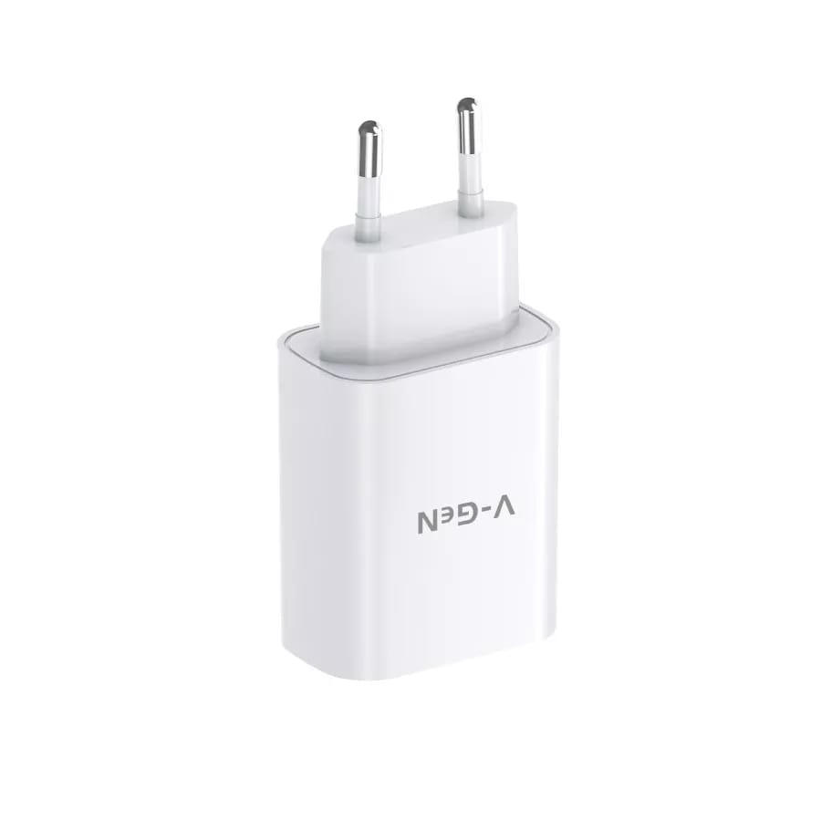 Adaptor Charger V-GeN VTC2-17 2.4A Dual Port USB free USB Micro Travel Charger VGEN