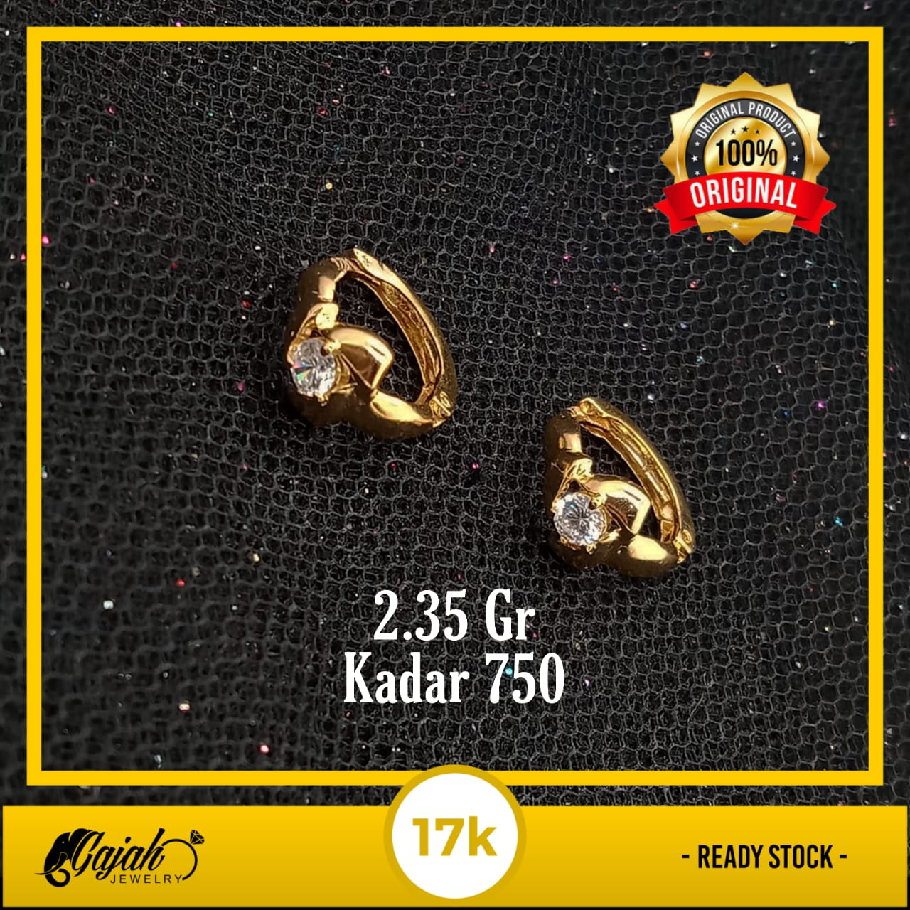 Anting Emas 17K - 2.35 Gr Kadar 750 - 5071