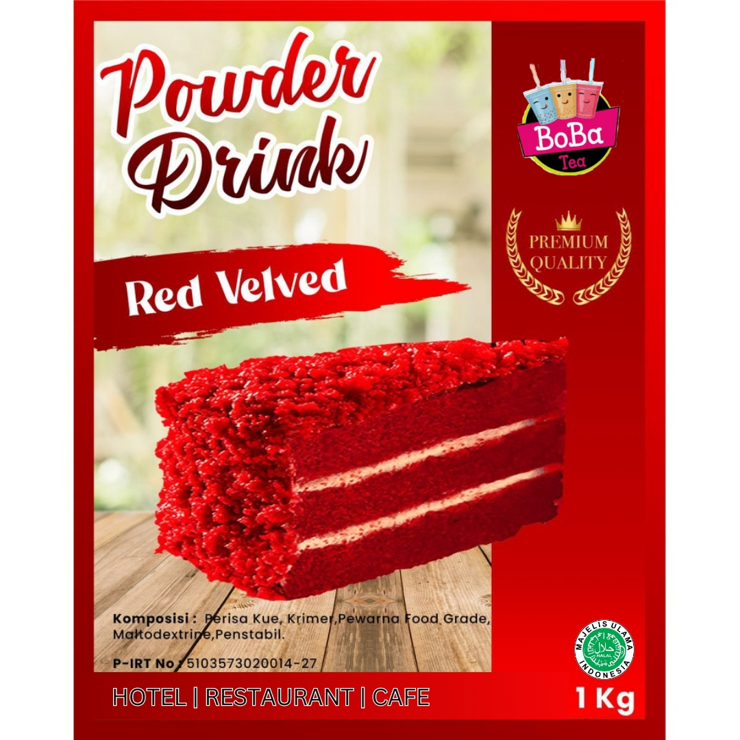 [1kg Premium] Bubuk Minuman Rasa Red Velvet 1 KG